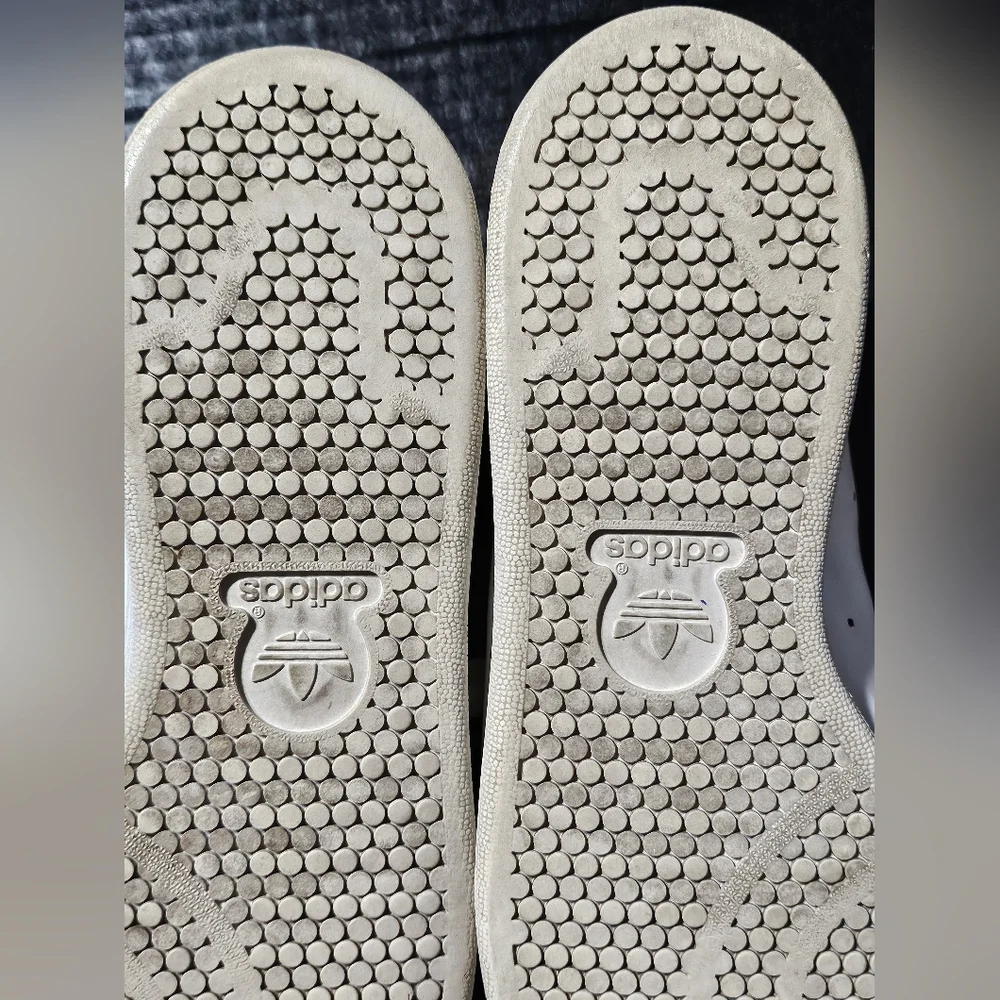 Adidas Stan Smith Running Shoes Cloud White Navy Men 7.5 Athletic Sneakers M2035